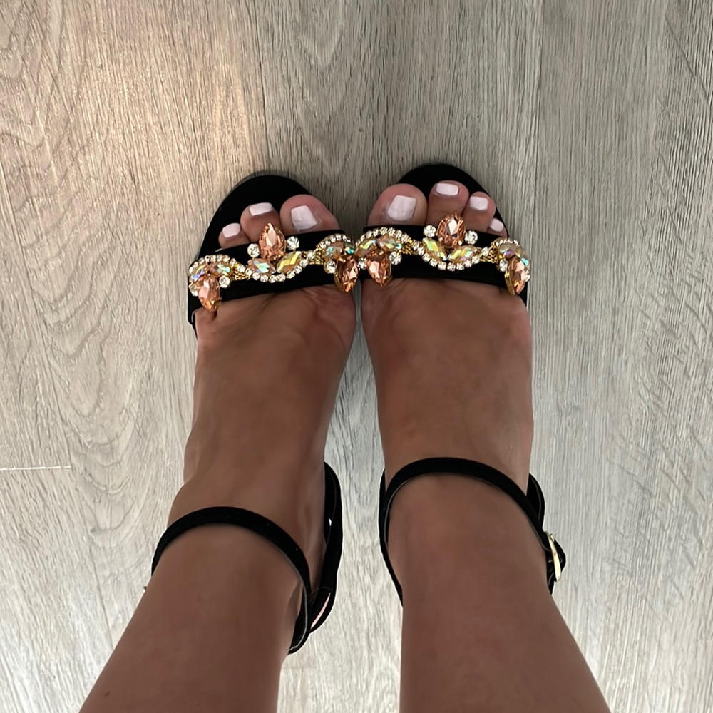 Brand new Qupid Embellished Heels!